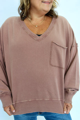 Easy Livin' V-Neck Sweatshirt