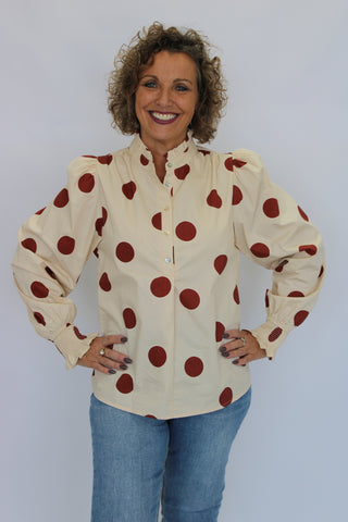 Dot & Detail Poplin Top
