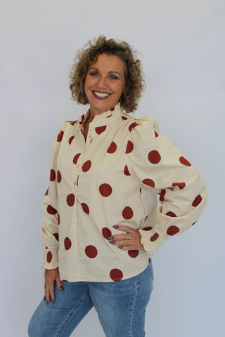 Dot & Detail Poplin Top