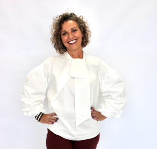 Vivenne Puff Sleeve Poplin Top