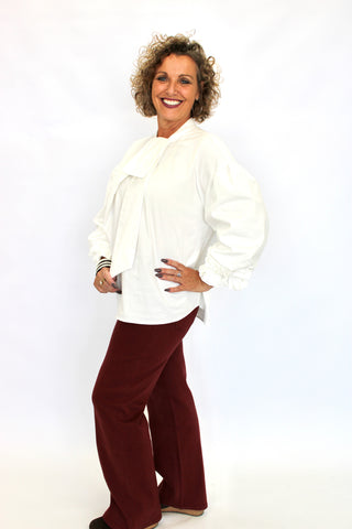 Vivenne Puff Sleeve Poplin Top