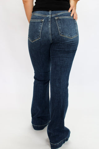 Judy Blue HW Trouser Flare - Trudy's Trendy Boutique