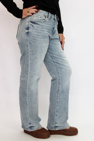 Mica Mid-Rise Loose Fit Straight Ankle - Trudy's Trendy Boutique