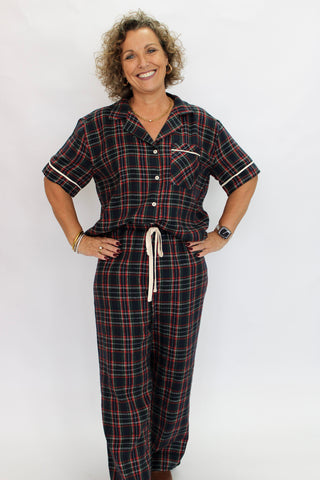 Fireside Grid PJ Set