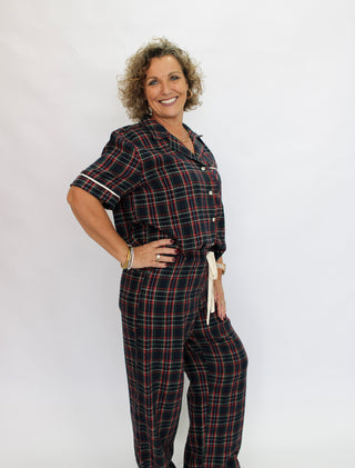 Fireside Grid PJ Set