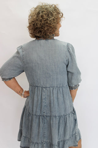 Indie Vintage Denim Dress - Trudy's Trendy Boutique