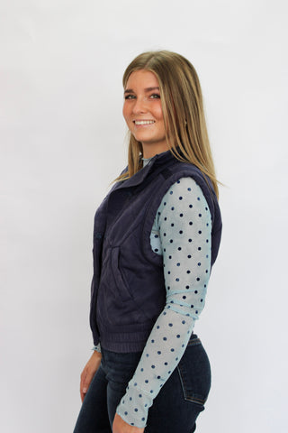 Dot Matrix Mesh Top - Trudy's Trendy Boutique
