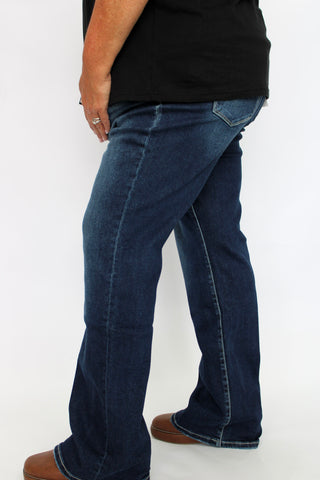 Mica Mid-Rise Bootcut Jeans/Curvy - Trudy's Trendy Boutique