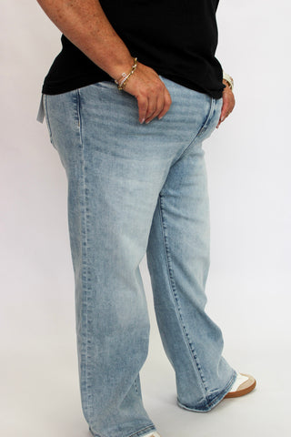 Mica Mid-Rise Loose Fit Straight Ankle/Curvy - Trudy's Trendy Boutique