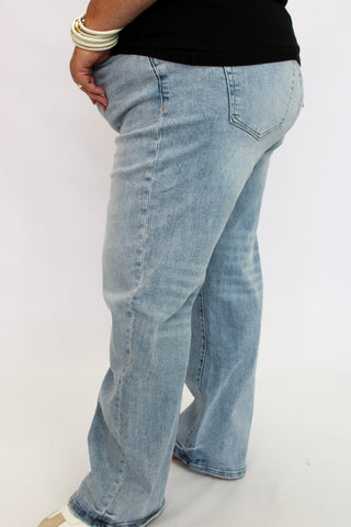 Mica Mid-Rise Loose Fit Straight Ankle/Curvy - Trudy's Trendy Boutique