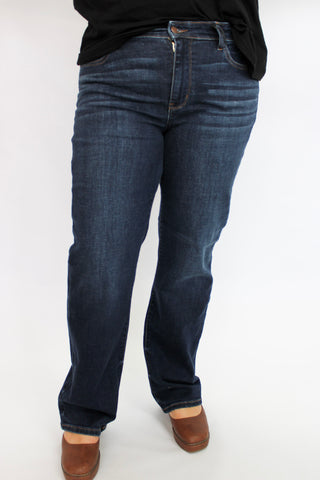 Judy Blue Mid-Rise Straight Jeans - Trudy's Trendy Boutique