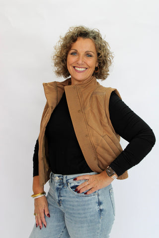 Aspen Mineral Washed Vest - Trudy's Trendy Boutique