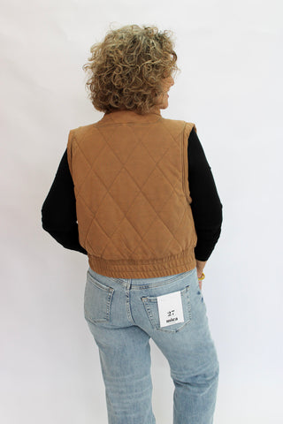 Aspen Mineral Washed Vest - Trudy's Trendy Boutique