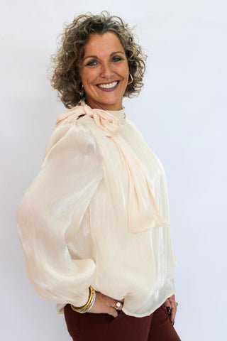 Met Gala Shimmer Blouse