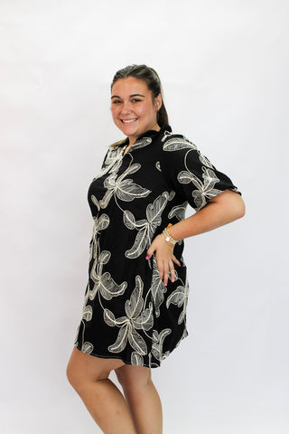 Noa Puff Sleeve Dress - Trudy's Trendy Boutique