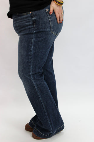 Judy Blue HW Trouser Flare/Curvy - Trudy's Trendy Boutique