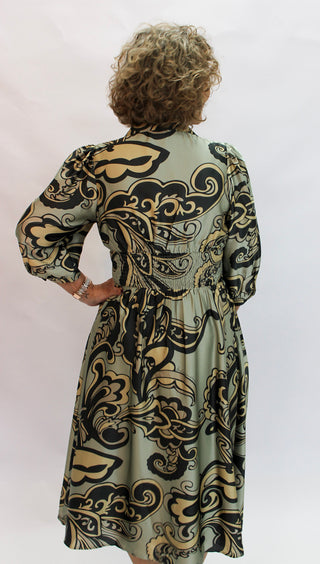 Valetta Printed Zip Dress - Trudy's Trendy Boutique