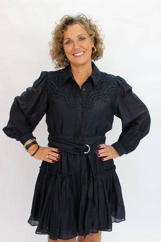 Delilah Lace-Trim Dress - Trudy's Trendy Boutique