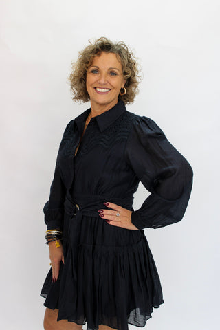 Delilah Lace-Trim Dress - Trudy's Trendy Boutique