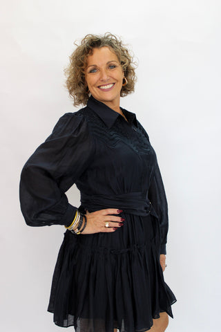 Delilah Lace-Trim Dress - Trudy's Trendy Boutique