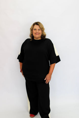 Trackside Scuba Top - Trudy's Trendy Boutique