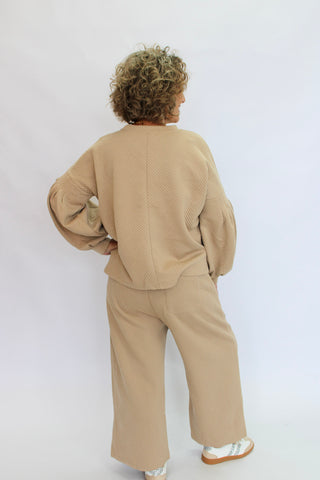 Studio Quilted Texture Capri - Trudy's Trendy Boutique