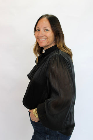 Met Gala Shimmer Blouse