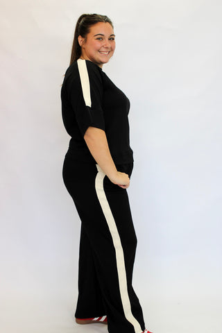 Trackside Scuba Top - Trudy's Trendy Boutique