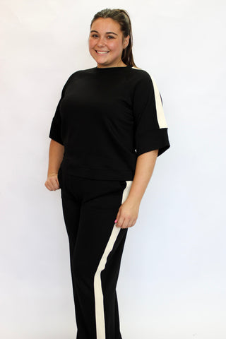 Trackside Scuba Top - Trudy's Trendy Boutique