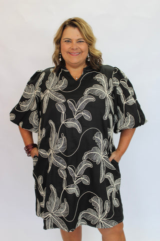 Noa Puff Sleeve Dress - Trudy's Trendy Boutique