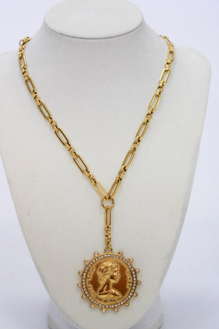 ChanSutt Gold Coin Necklace - Trudy's Trendy Boutique