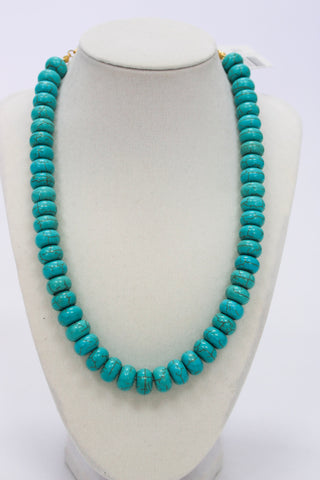 ChanSutt Turquoise Chunky Necklace - Trudy's Trendy Boutique