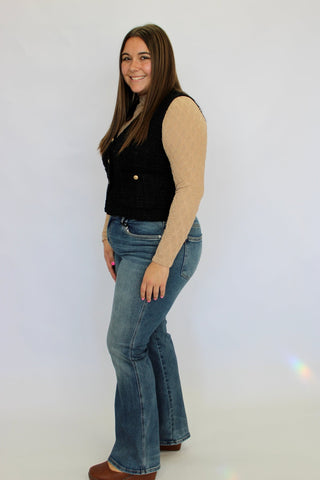 Highland Woven Tweed Vest - Trudy's Trendy Boutique