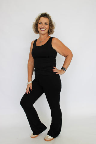 CloudSculpt High-Waist Flare Leggings Reg/Curvy - Trudy's Trendy Boutique