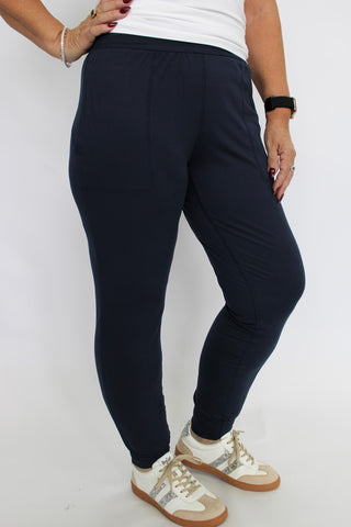 CloudFlex High Waist Leggings Navy - Trudy's Trendy Boutique