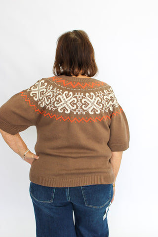 Harvest Embroidery Sweater Reg/Curvy - Trudy's Trendy Boutique