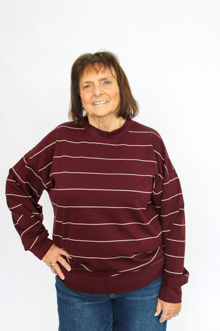 FlexLite Striped Long Sleeve Crew
