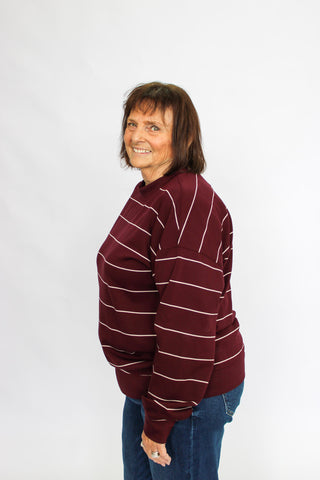 FlexLite Striped Long Sleeve Crew