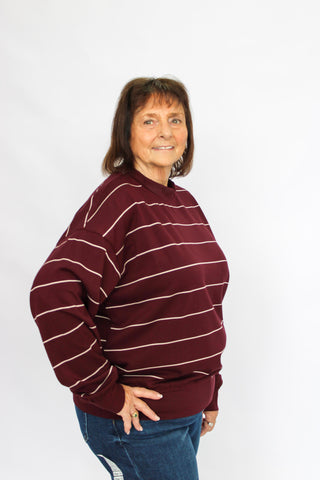 FlexLite Striped Long Sleeve Crew