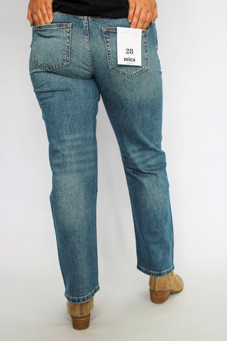Mica Mid-Rise Straight Leg Ankle Jeans/Navy - Trudy's Trendy Boutique