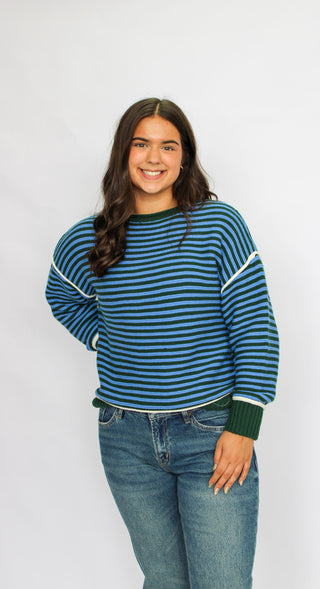 Astrid Striped Contrast Sweater