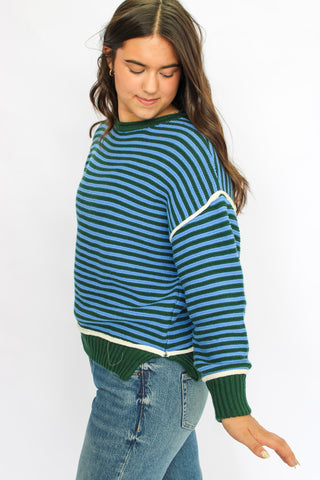 Astrid Striped Contrast Sweater