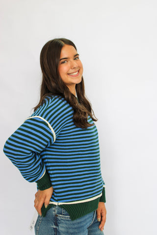 Astrid Striped Contrast Sweater