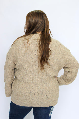 Timber Cable Knit Cardigan - Trudy's Trendy Boutique