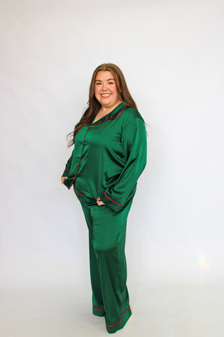 Slumber Party Satin PJ Set - Trudy's Trendy Boutique