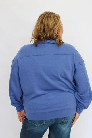 Contour Scuba Half-Zip-Marlin - Trudy's Trendy Boutique