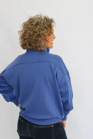 Contour Scuba Half-Zip-Marlin - Trudy's Trendy Boutique