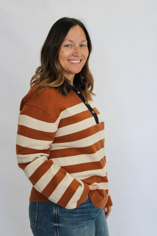 East Coast Cable & Denim Knit - Trudy's Trendy Boutique