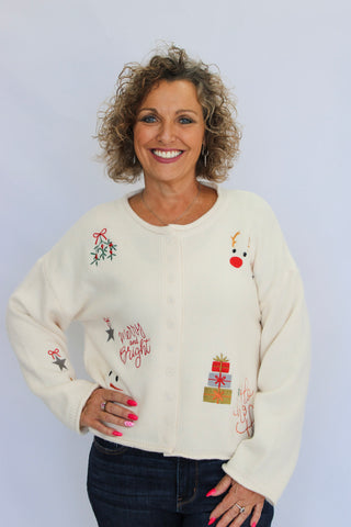 Jolly & Bright Storybook Cardigan - Trudy's Trendy Boutique