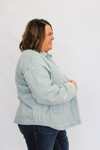 Pacific Striped Jean Jacket